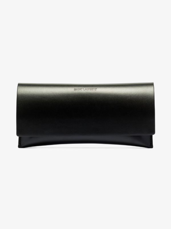 Browns Saint Laurent Eyewear Grey 538 Cat Eye Sunglasses | Browns Sunglasses