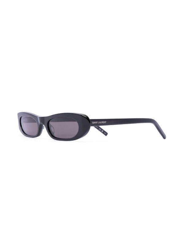 Browns Saint Laurent Eyewear SL 557 Slim Oval Sunglasses | Browns Sunglasses