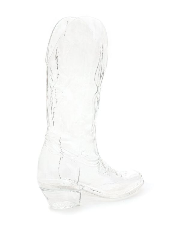 Browns Seletti Clear Crystal Cowboy Boot Vase | Browns Vases