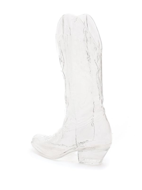 Browns Seletti Clear Crystal Cowboy Boot Vase | Browns Vases