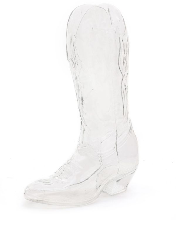 browns Seletti clear crystal cowboy boot vase | Browns Vases