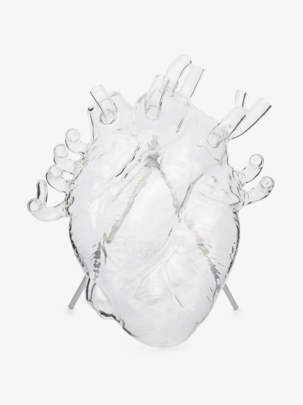 browns Seletti Clear Love in Bloom heart vase | Browns Vases
