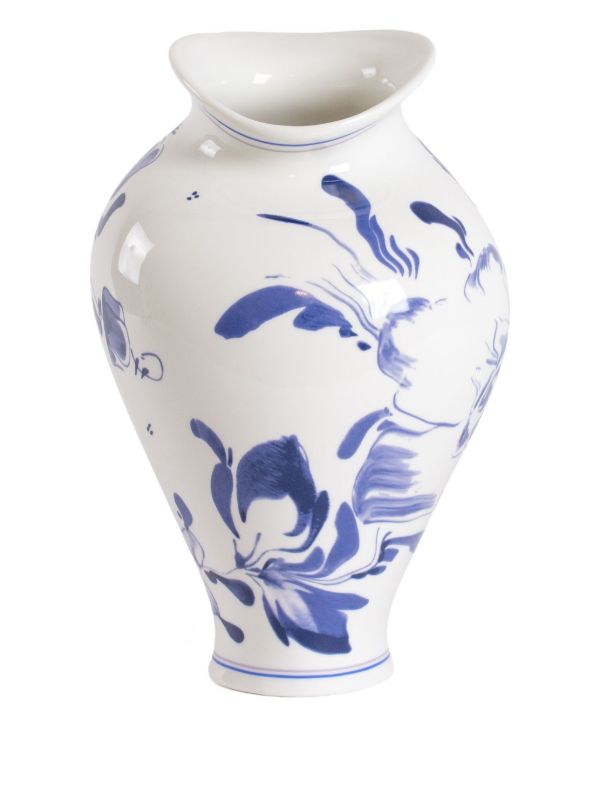 Browns Seletti Floral-print Porcelain Vase | Browns Vases