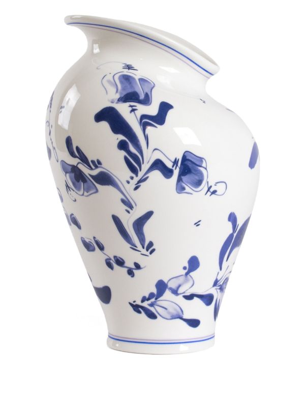Browns Seletti Floral-print Porcelain Vase | Browns Vases