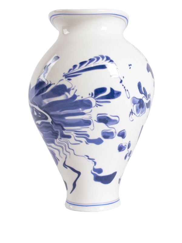 Browns Seletti Floral-print Porcelain Vase | Browns Vases
