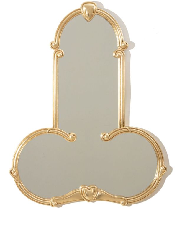 browns Seletti Gold-Tone Liberty Wood Mirror | Browns Mirrors