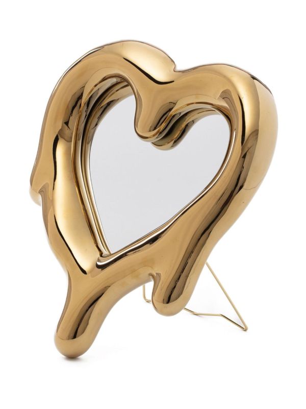 Browns Seletti Gold-Tone Melted Heart Photo Frame | Browns Picture & Photo Frames