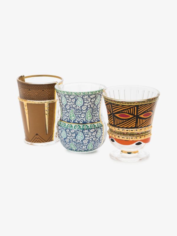 browns Seletti multicoloured Hybrid Rodinia glasses set | Browns Glassware