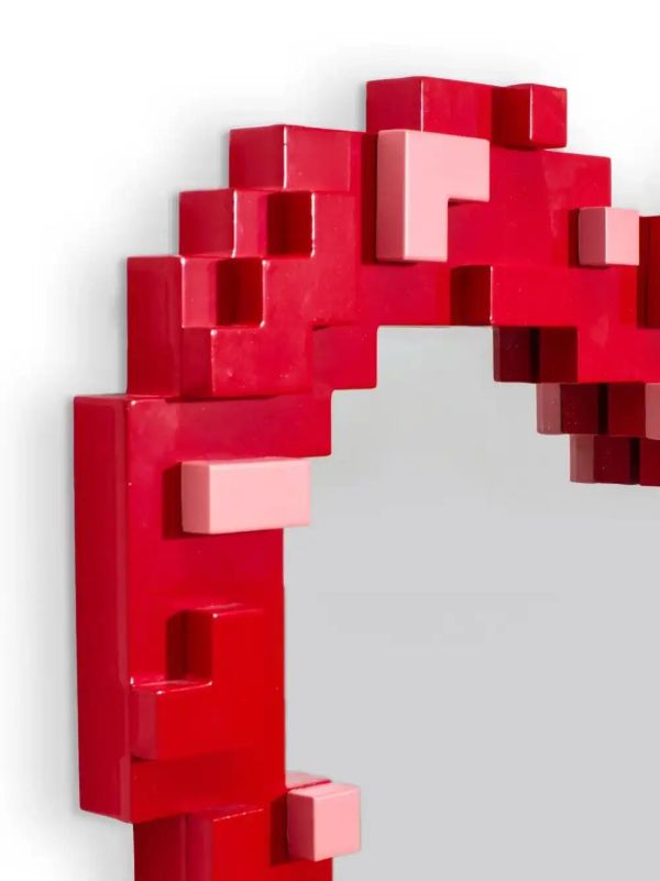 Browns Seletti Red Pixel Mirror | Browns Decorative Objects