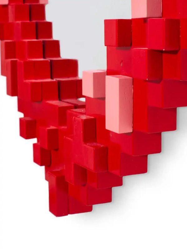 Browns Seletti Red Pixel Mirror | Browns Decorative Objects