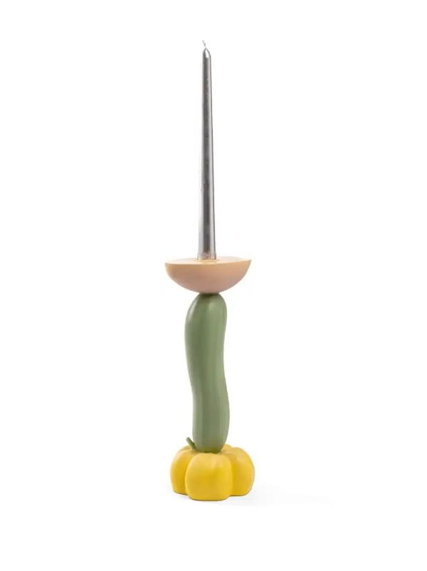 Browns Seletti Vitamin Cucumber Candle Holder (26.5cm) | Browns Candle Holders