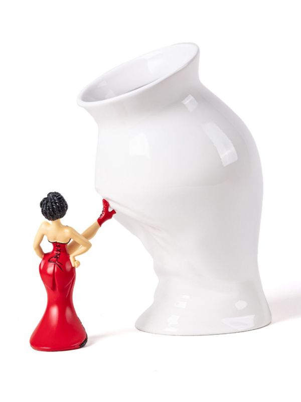 Browns Seletti White Circus Porcelain Vase | Browns Vases