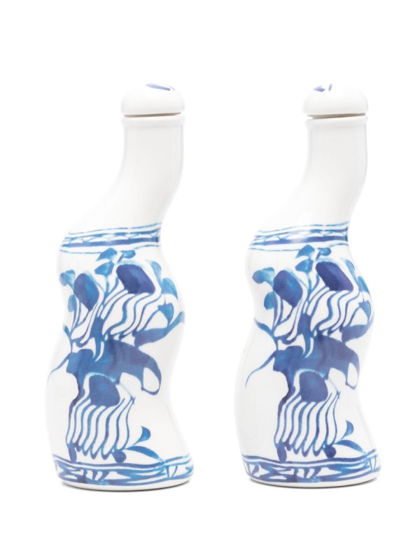 browns Seletti White Classics On Acid Seasoning Bottle Set | Browns Kitchen Accessories