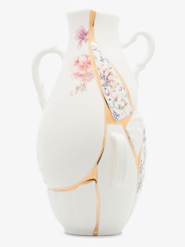 Browns Seletti White Kinstugi Porcelain Vase | Browns Vases