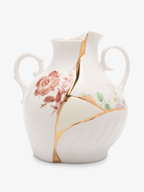 browns Seletti White Kintsugi Small Porcelain Vase | Browns Vases