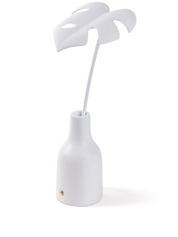 browns Seletti White Leaf Portable Table Lamp | Browns Lighting
