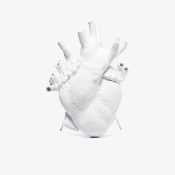 browns Seletti white love in bloom porcelain vase | Browns Vases