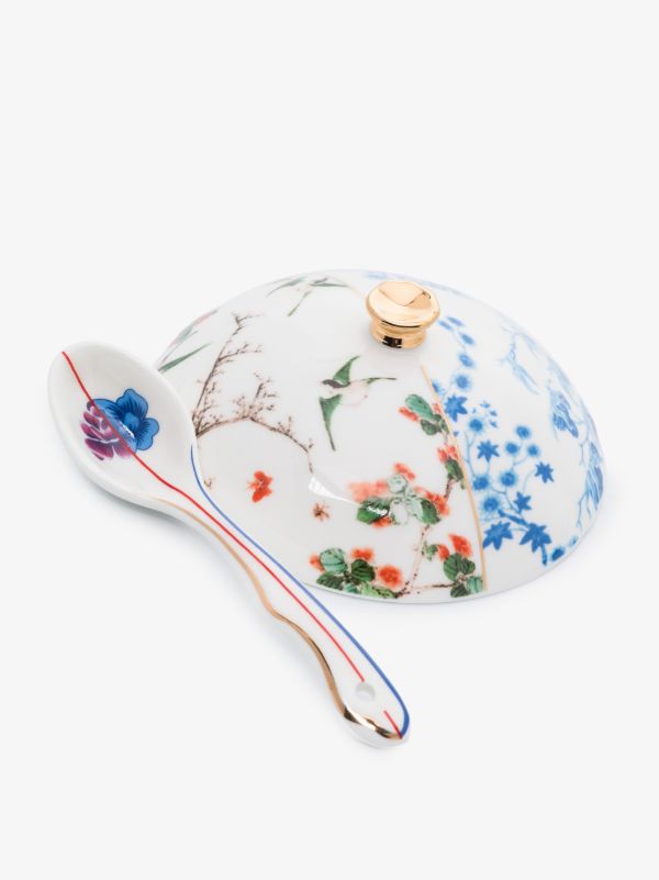 Browns Seletti White Maurilia Hybrid Sugar Bowl | Browns Plates & Bowls