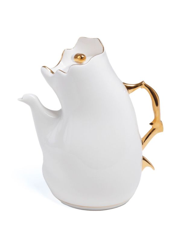 Browns Seletti White Meltdown Porcelain Tea Pot | Browns Cups & Tea Sets