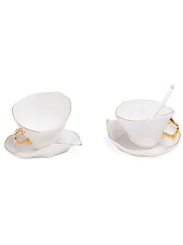 browns Seletti White Meltdown Tea Set | Browns Cups & Tea Sets