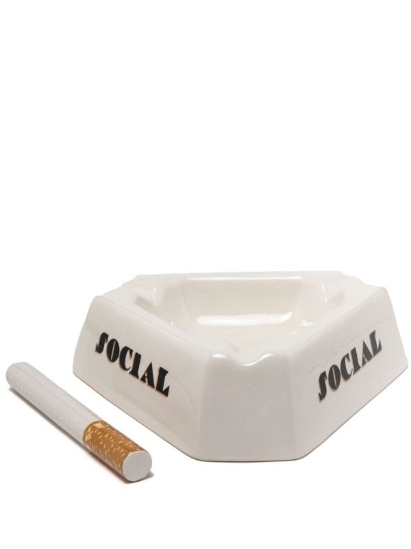 Browns Seletti White Social Smoker Ashtray | Browns Decorative Objects