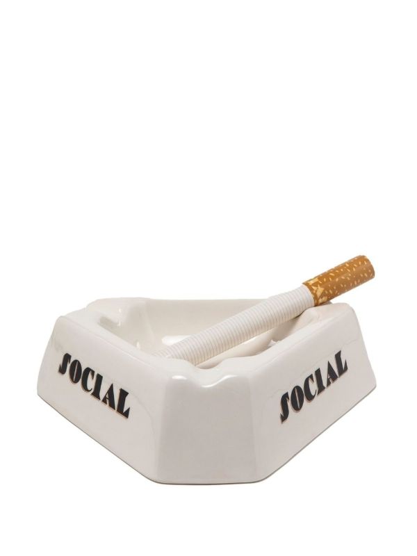 browns Seletti white Social Smoker ashtray | Browns Decorative Objects