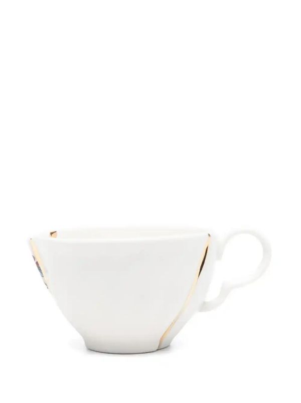 Browns Seletti White X Marcantonio Kintsugi Teacup | Browns Cups & Tea Sets