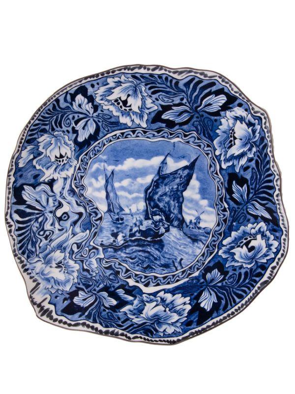 browns Seletti x Diesel Blue Living Mastricht Ship Porcelain Plate | Browns Plates & Bowls