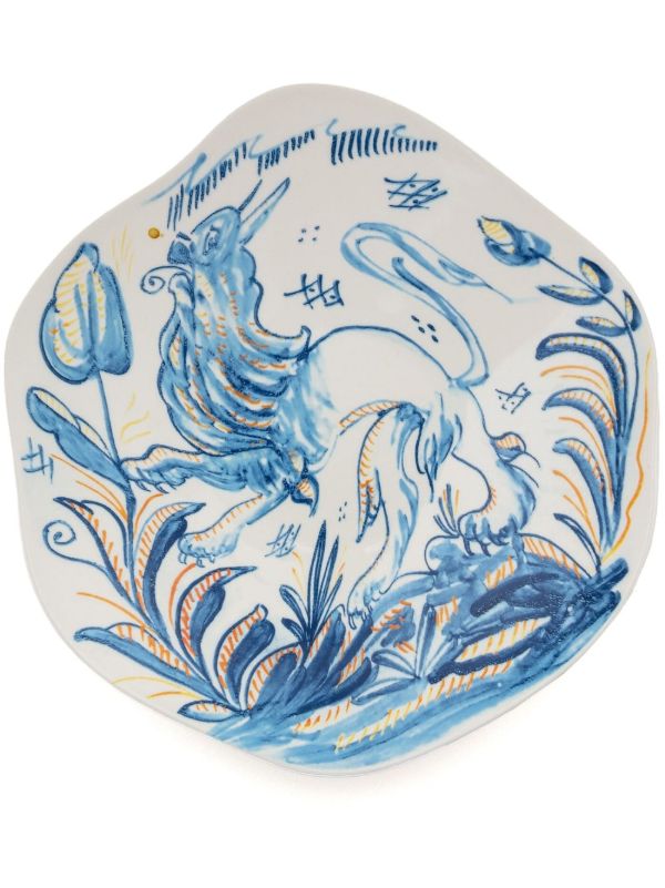 browns Seletti X Diesel white Classics on Acid Soup Plate | Browns Plates & Bowls