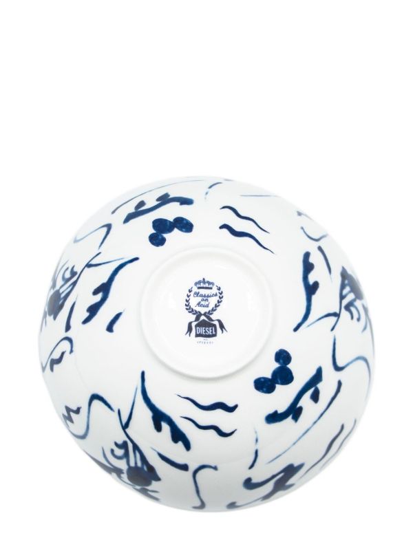 Browns Seletti X Diesel White Koi Salad Bowl | Browns Plates & Bowls