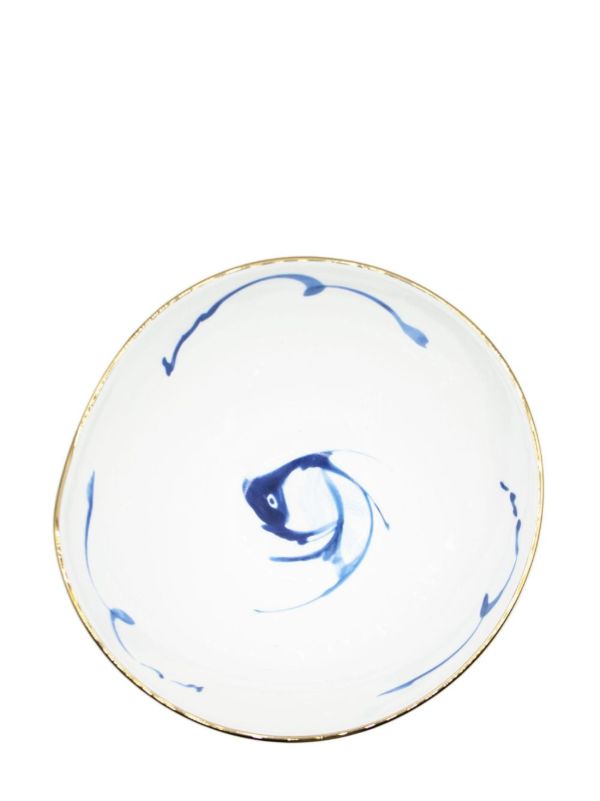 Browns Seletti X Diesel White Koi Salad Bowl | Browns Plates & Bowls