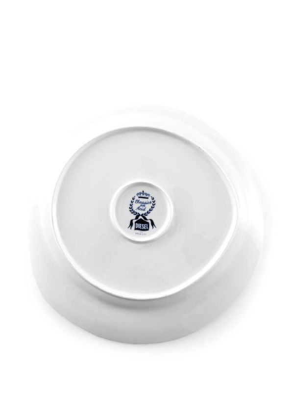 Browns Seletti X Diesel White Living Hollandia Flowers Porcelain Plate | Browns Plates & Bowls