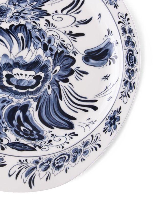 Browns Seletti X Diesel White Living Hollandia Flowers Porcelain Plate | Browns Plates & Bowls