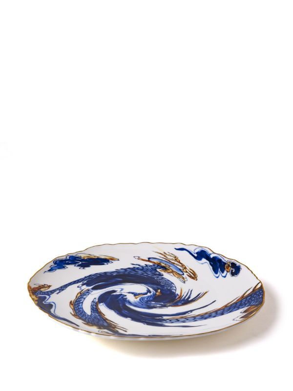 Browns Seletti X Diesel White Living Imari Dragon Porcelain Plate | Browns Plates & Bowls