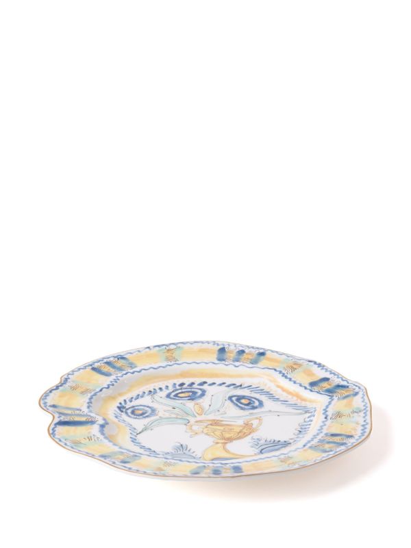 Browns Seletti X Diesel White Living Spanish Maiolica Porcelain Plate | Browns Plates & Bowls