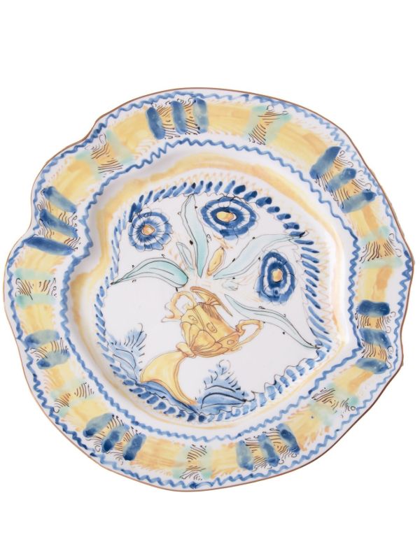 browns Seletti x Diesel White Living Spanish Maiolica Porcelain Plate | Browns Plates & Bowls
