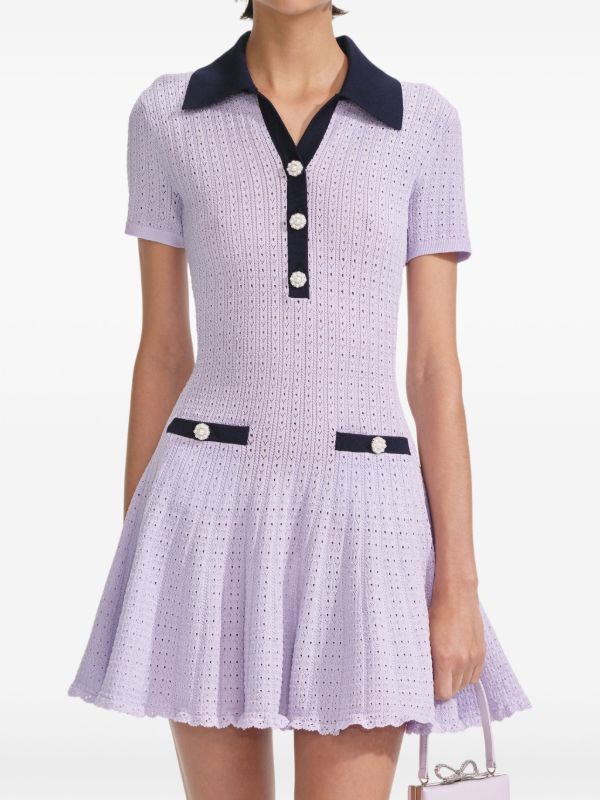 Browns Self-Portrait Knitted Dress | Browns Day Dresses