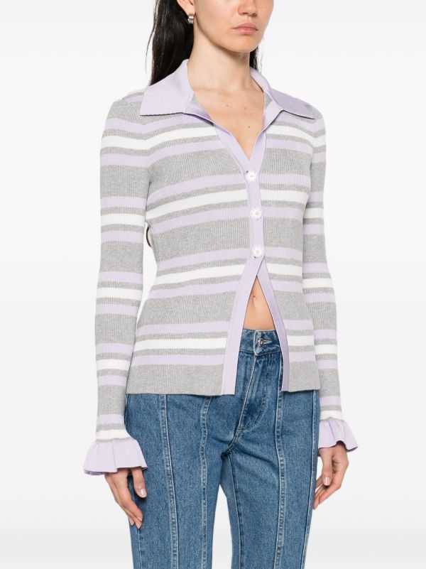 Browns Self-Portrait Striped Cardigan | Browns Cardigans