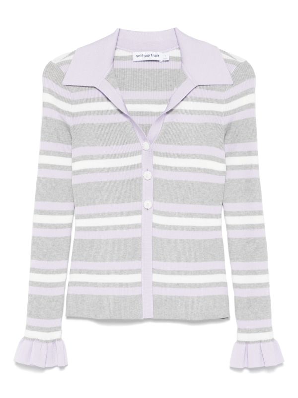 browns Self-Portrait striped cardigan | Browns Cardigans