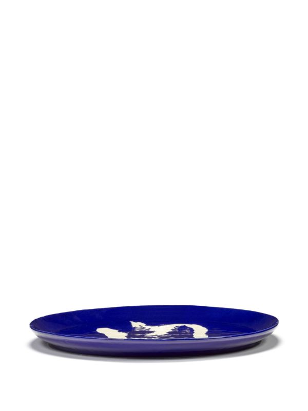 Browns Serax Blue Abstract Print Serving Plate | Browns Plates & Bowls