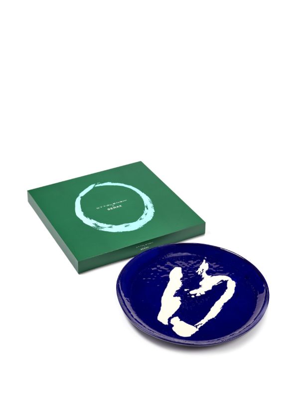 Browns Serax Blue Abstract Print Serving Plate | Browns Plates & Bowls