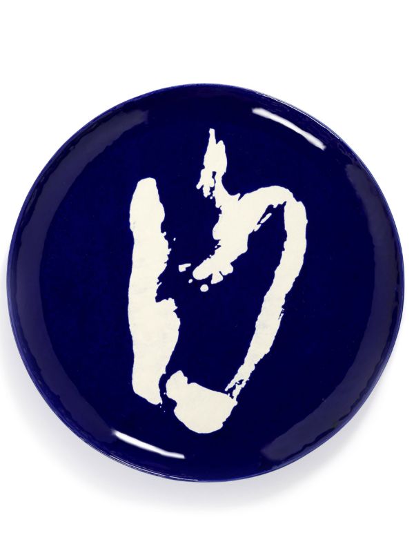 browns Serax blue abstract print serving plate | Browns Plates & Bowls
