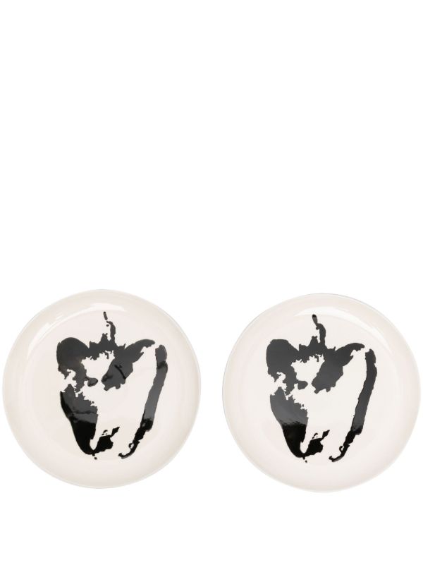 browns Serax White Ceramic Feast Pepper Plates | Browns Plates & Bowls