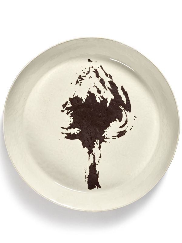 browns Serax white Feast abstract print plate | Browns Plates & Bowls
