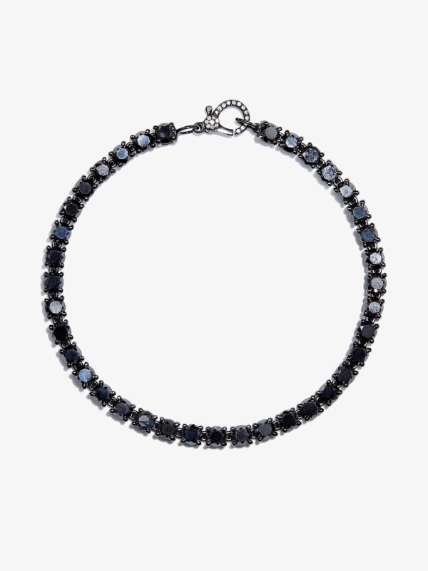 browns SHAY 18K black gold diamond tennis bracelet | Browns Bracelets