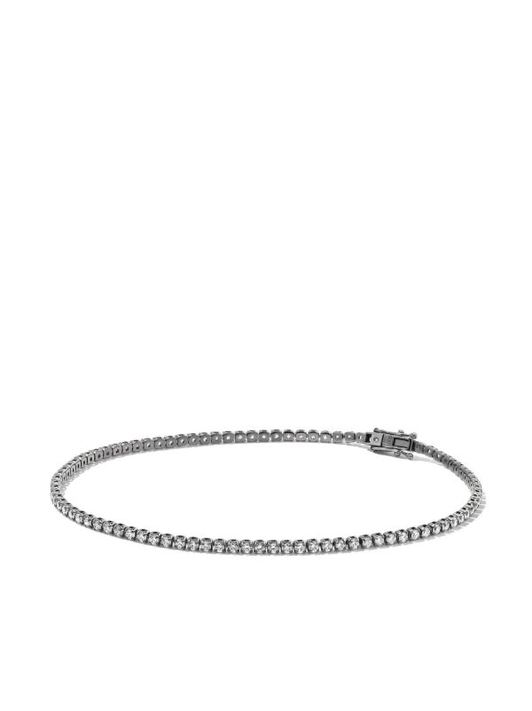 browns SHAY 18K Black Gold Single Line Diamond Thread Bracelet | Browns Bracelets
