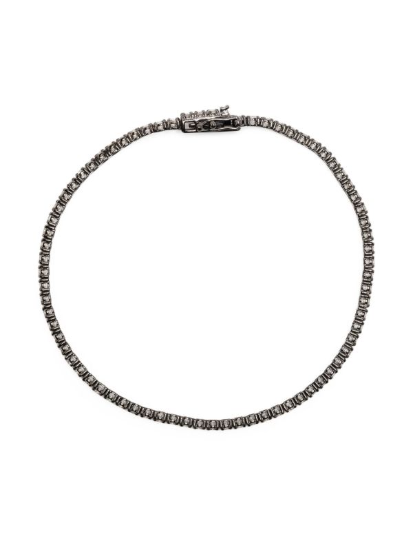 browns SHAY 18K blackened gold diamond bracelet | Browns Bracelets