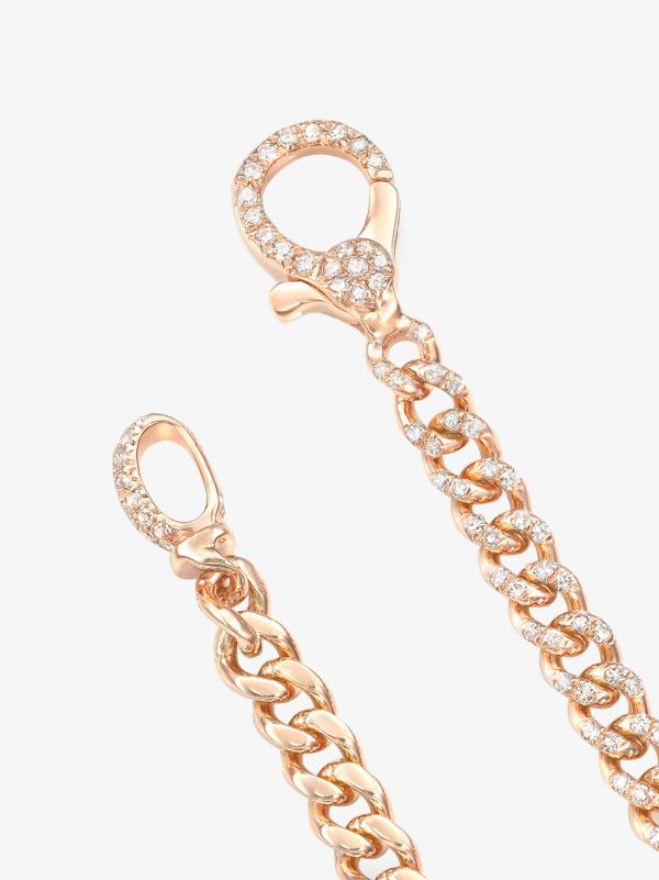 Browns SHAY 18K Rose Gold Baby Link Diamond Bracelet | Browns Fine Bracelets