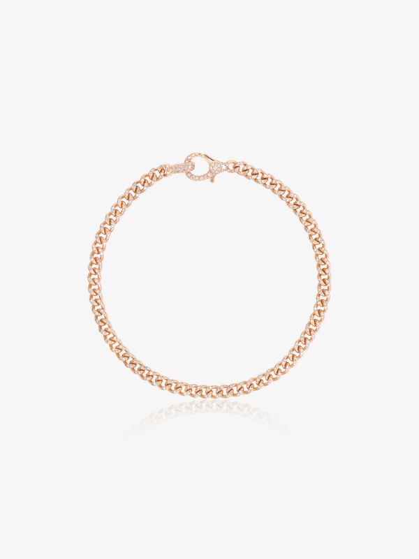 browns SHAY 18K rose gold baby link diamond bracelet | Browns Fine Bracelets