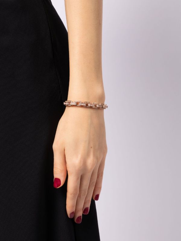 Browns SHAY 18K Rose Gold Deco Diamond Bracelet | Browns Fine Bracelets